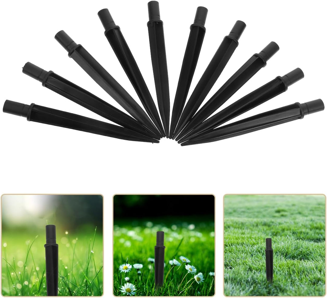 10 StüCk Led ErdspiessE Schwarz 5.5 Zoll GlüHende Gartenleuchten Ersatzteile FüR AussEnbereich Garte