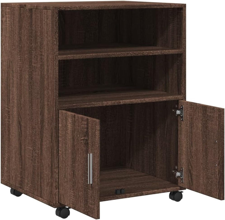 vidaXL Rollschrank, Büroschrank mit Stauraum, Aktenschrank für Wohnzimmer Büro, Bürocontainer Schran