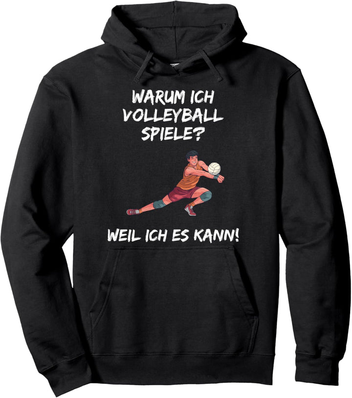 Volleyball Spruch Lustig Beachvolleyball Aufschlag Trikot Pullover Hoodie