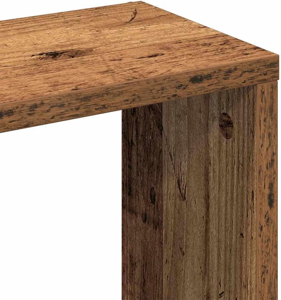 vidaXL Wandregal Altholz-Optik 36x16x90 cm Holzwerkstoff, Altholz