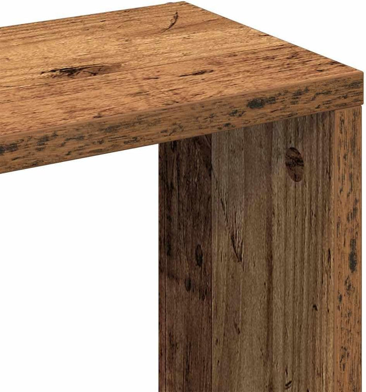 vidaXL Wandregal Altholz-Optik 36x16x90 cm Holzwerkstoff, Altholz