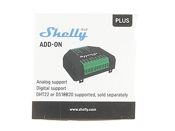 Shelly Plus Add-On 2er Pack, Smart Home Schnittstelle Plus Relais, Digitale Steuerung via WLAN & App