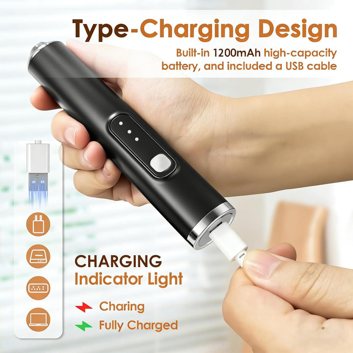 Wiederaufladbarer Milchaufschäumer Handheld, Milchaufschäumer Elektrisch USB-C Aufladbar aus Edelsta
