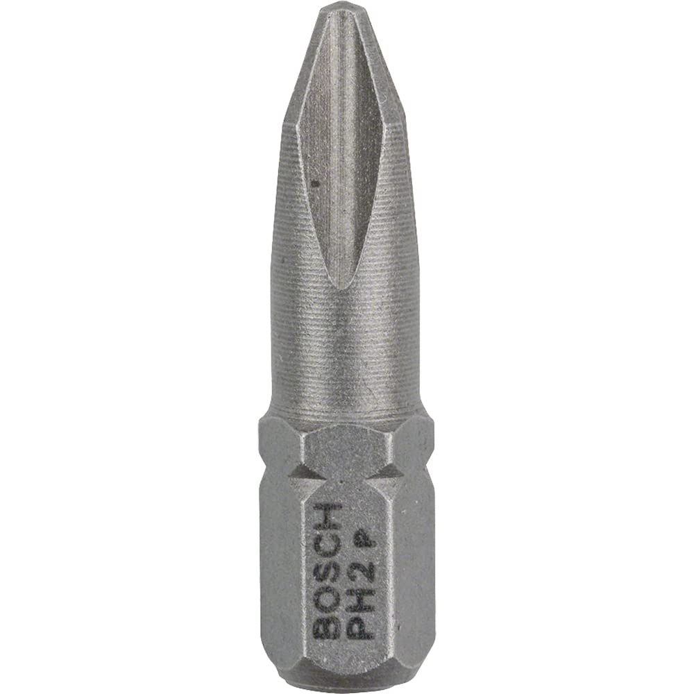 Bosch Professional Bit Extra Hard Kreuzschlitz (100 Stück, PH 2, Länge: 25 mm, Zubehör zum Schrauben
