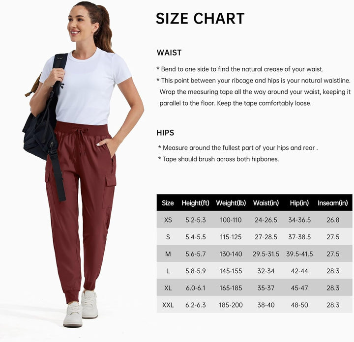 WILLIT Damen Trekkinghose Jogginghose Cargohose Leichte Wanderhosen Schnelltrocknende Wasserdicht Ar
