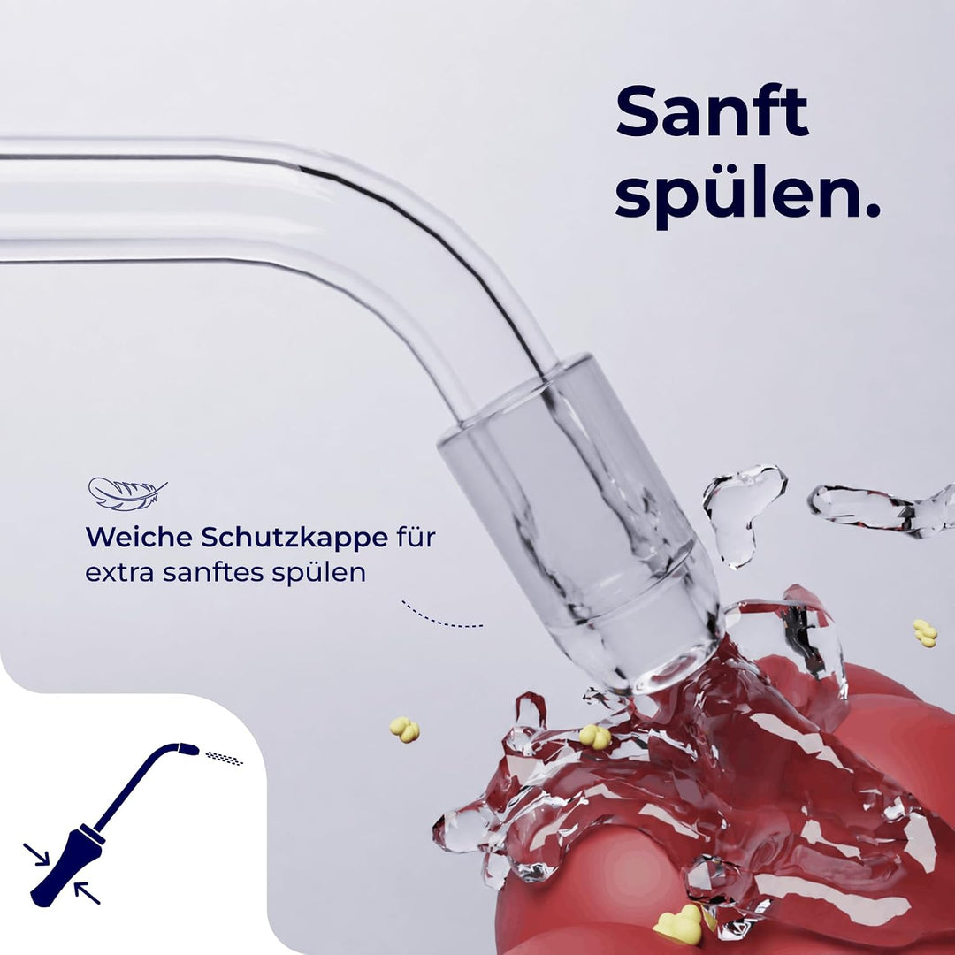 TONSI 2in1 Mandelstein Schröpfglas &amp; Munddusche | Mandelstein Entferner Made in Germany | Mandeln sp