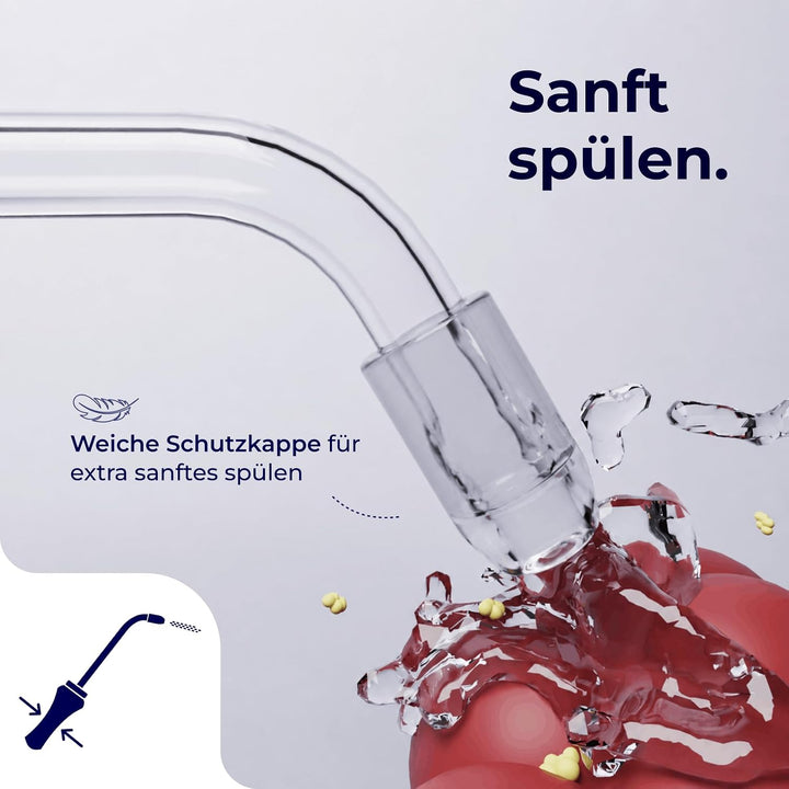 TONSI 2in1 Mandelstein Schröpfglas &amp; Munddusche | Mandelstein Entferner Made in Germany | Mandeln sp