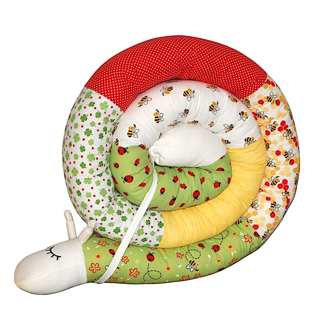 Bettschnecke/Bettschlange XXL (Motiv Regenbogen (1)) Länge 250cm **personalisierbar** Seitenschläfer