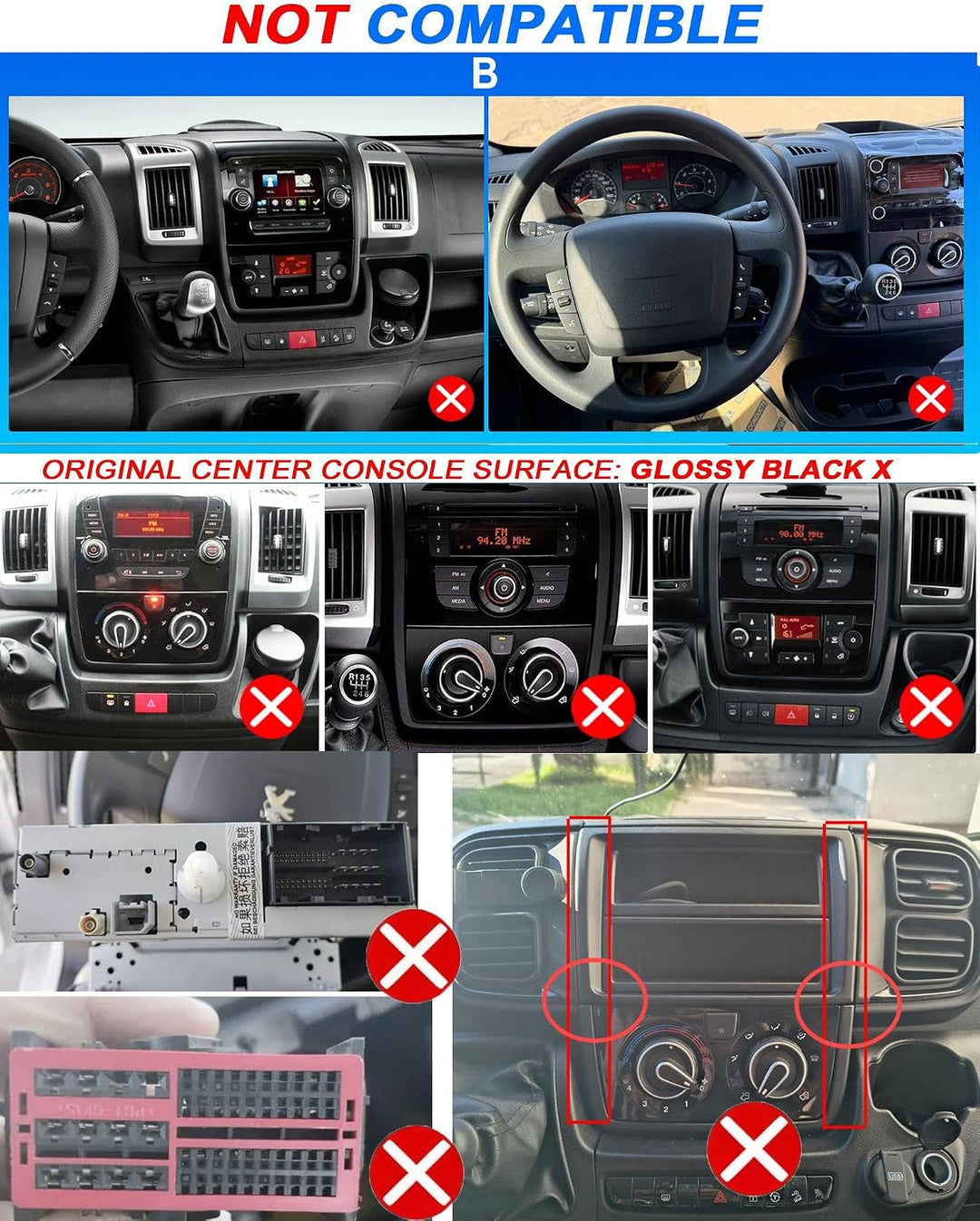 CAMECHO 4G+64G Android 15 Autoradio für FIAT Ducato 3/Peugeot Boxer 2/Citroen Jumper 2 2011-2022 mit