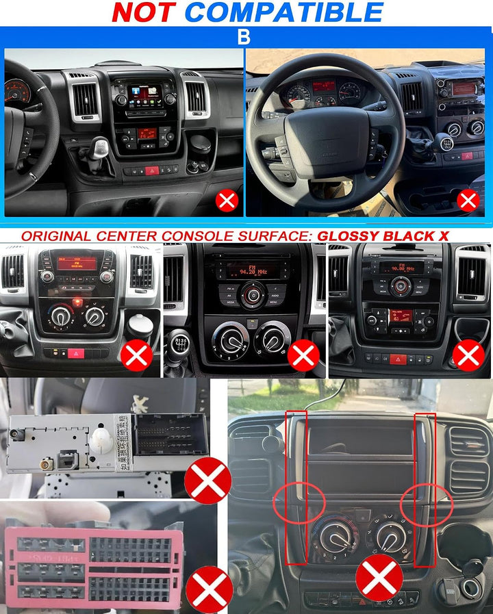 CAMECHO 4G+64G Android 15 Autoradio für FIAT Ducato 3/Peugeot Boxer 2/Citroen Jumper 2 2011-2022 mit
