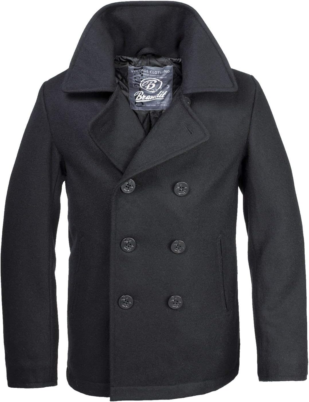 Brandit PEA Coat Schwarz L