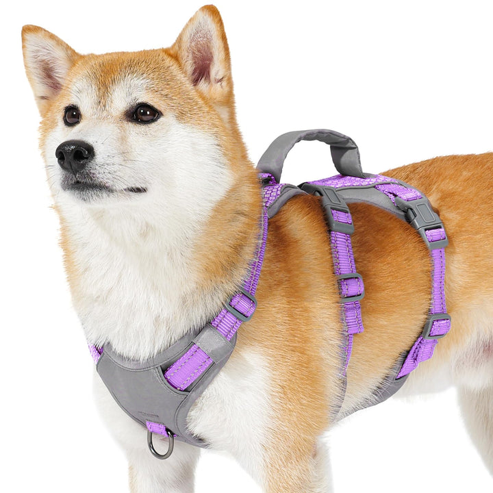 Huntboo Sicherheitsgeschirr Hund Ausbruchsicher, Panikgeschirr für Hunde, Reflektierendes Geschirr H