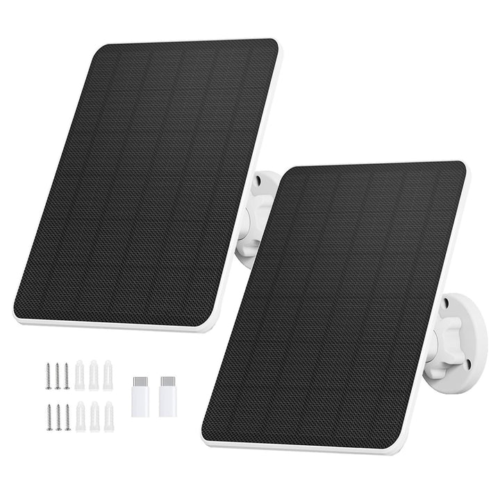 Solarpanel für Überwachungskamera,6W Solarmodul für Sicherheitskamera,Kamera Outdoor,Türklingel und