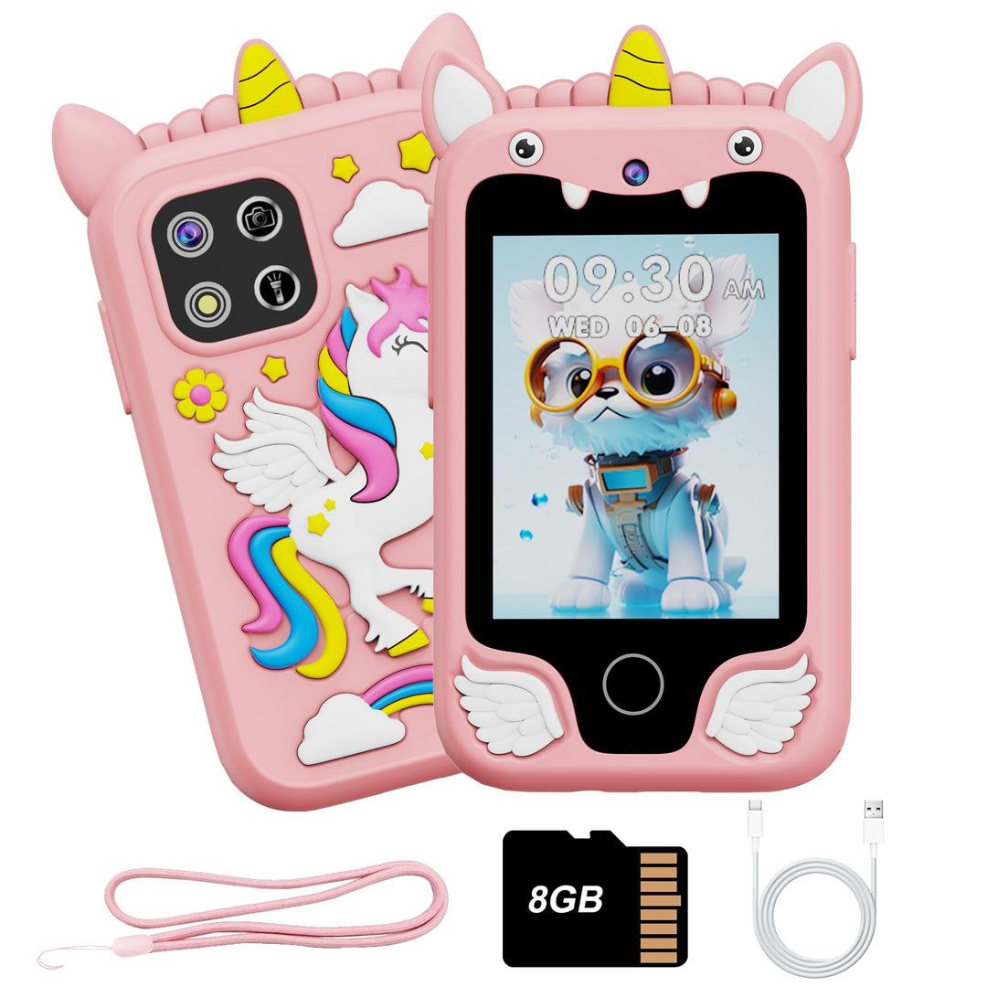 Kinder Handy Smartphone, Kinderkamera mit Dual Kamera