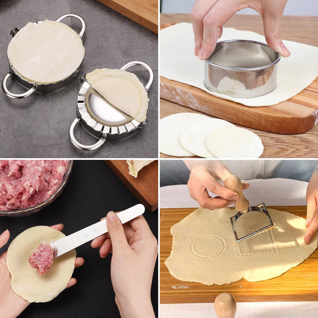 Ezydka Ravioli Former Set 7 Stück Ravioli Maker, Edelstahl Dumpling Maker Teigtaschenformer Mit Ravi
