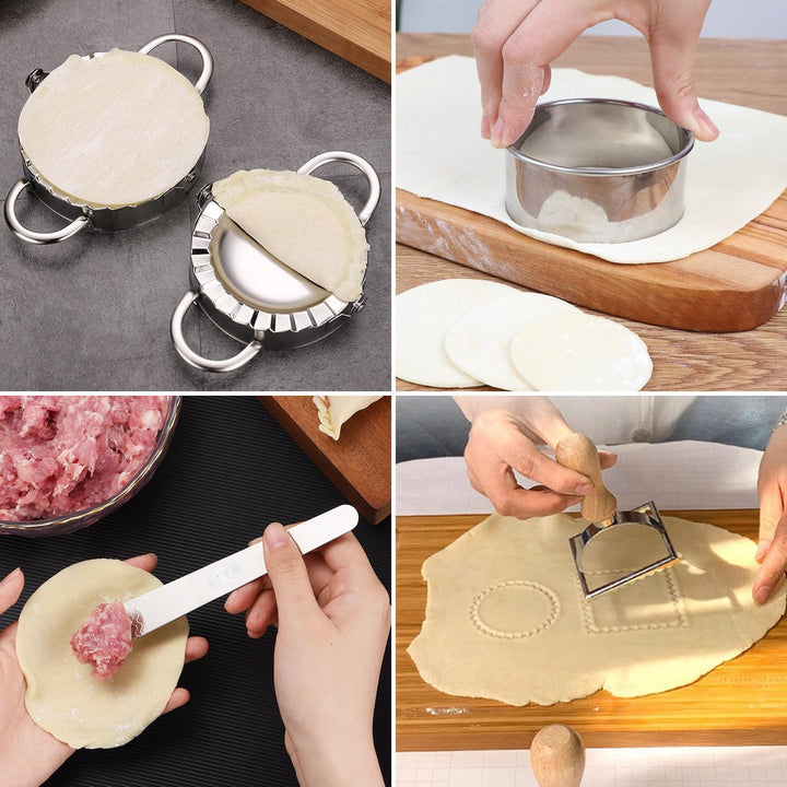 Ezydka Ravioli Former Set 7 Stück Ravioli Maker, Edelstahl Dumpling Maker Teigtaschenformer Mit Ravi