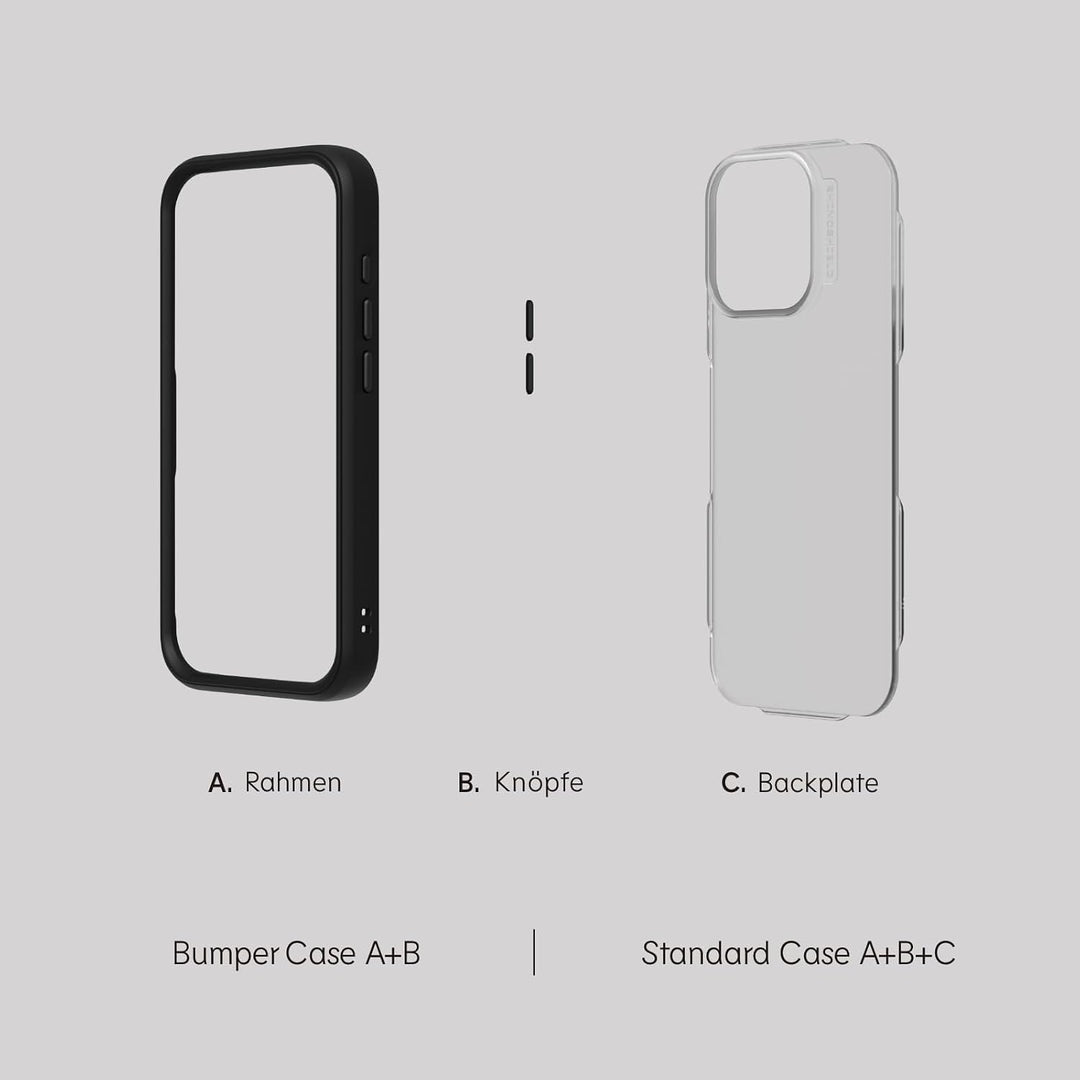 RhinoShield Modulares Case kompatibel mit [iPhone 15 Pro Max] | Mod NX - Anpassbare &amp; stossdämpfende