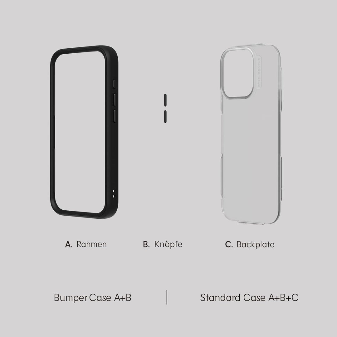 RhinoShield Modulares Case kompatibel mit [iPhone 15 Plus] | Mod NX - Anpassbare & stossdämpfende Sc