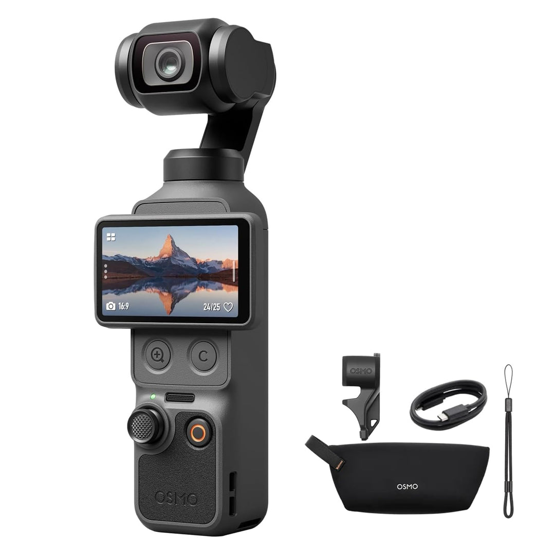 DJI Osmo Pocket 4 Standard Combo, Pocket Gimbal Vlog Kamera, 1″ CMOS und 4K/240fps, 3-Achsen-Stabili