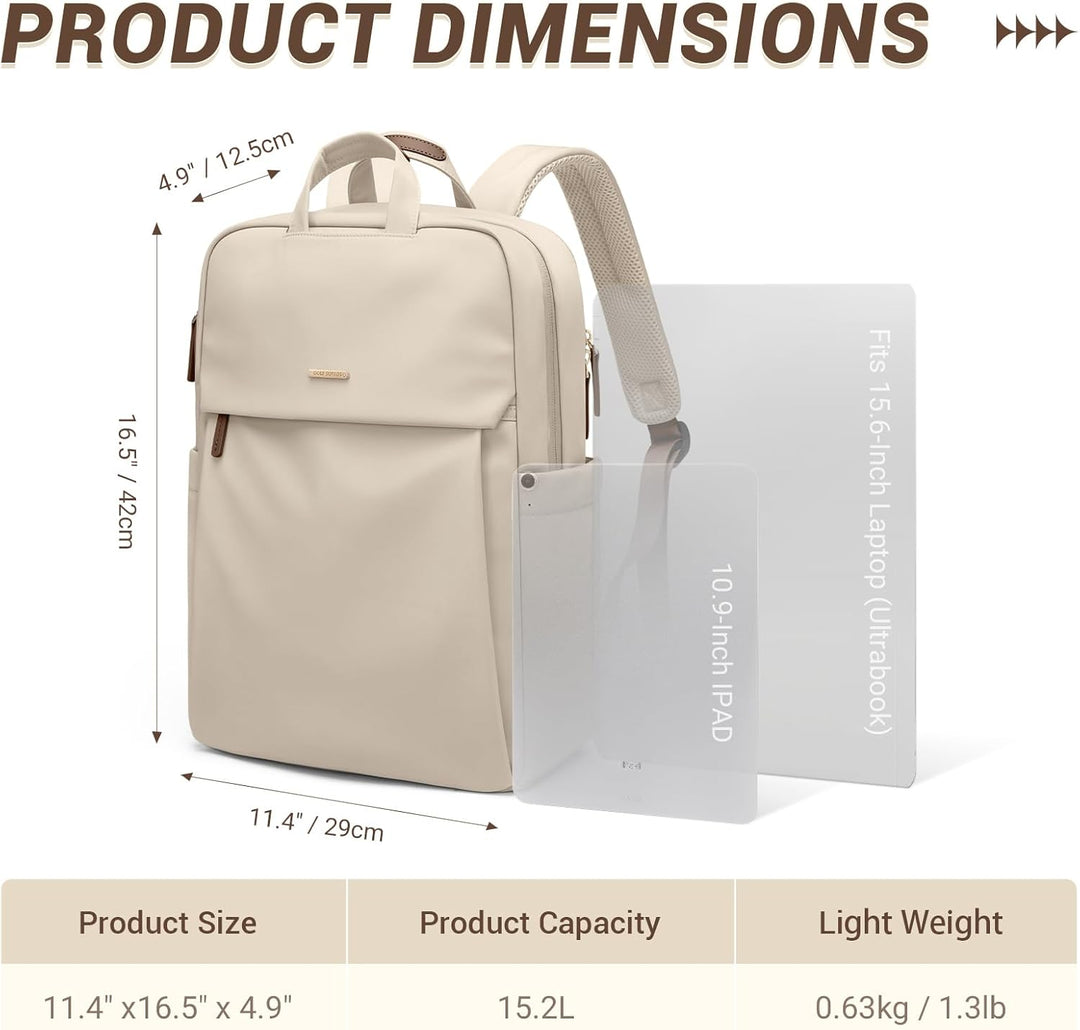 GOLF SUPAGS Laptop Rucksack für Damen Casual Daypack für Reise Arbeit Schulrucksack Teenager passend