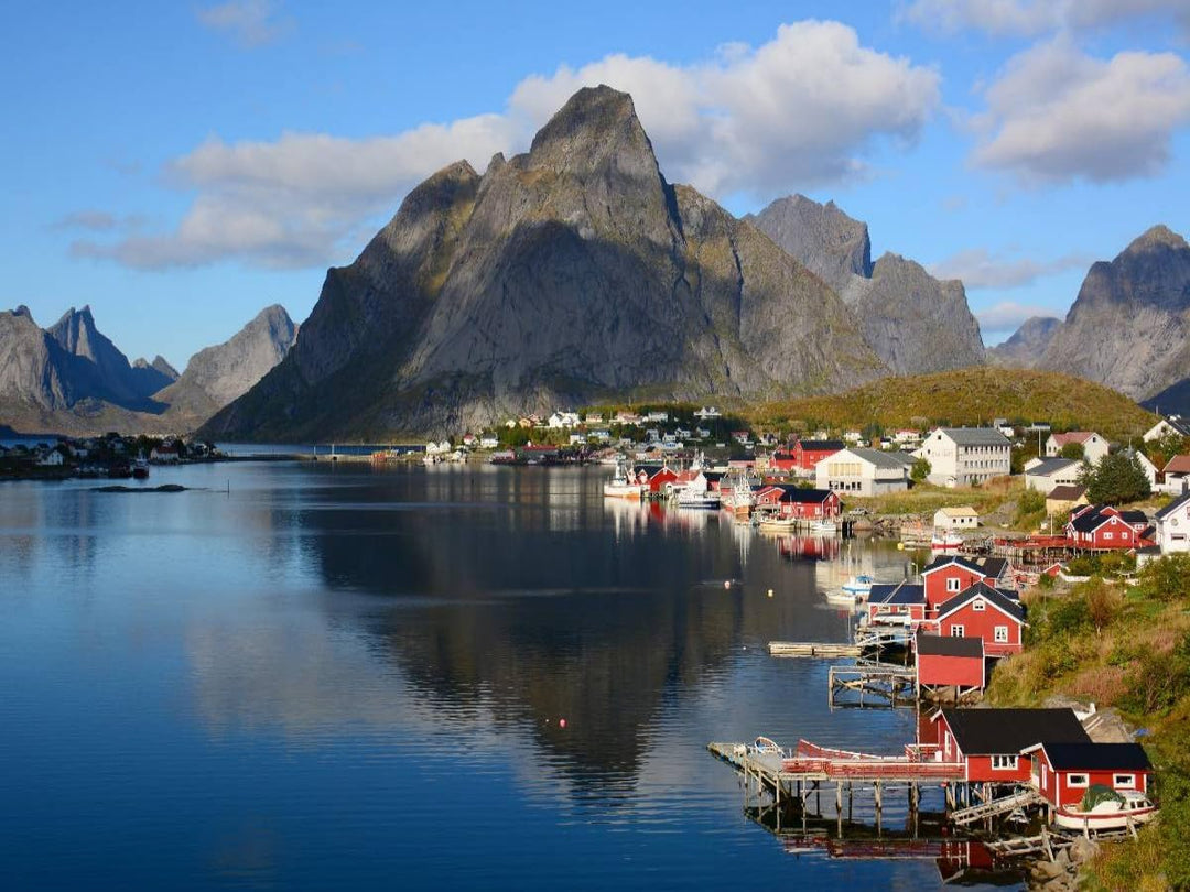 CALVENDO Puzzle Reine/ Moskenesøya 1000 Teile Lege-Grösse 64 x 48 cm Foto-Puzzle Bild von GUGIGEI, 1