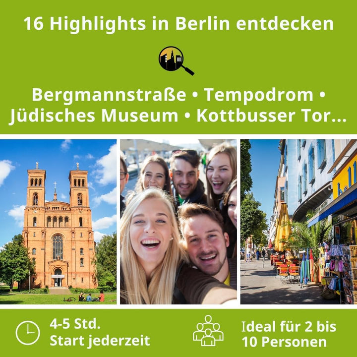 Schnitzeljagd Berlin Kreuzberg: Stadtspiel Berlin als Schnitzeljagd für Familien, Klassenfahrten ode