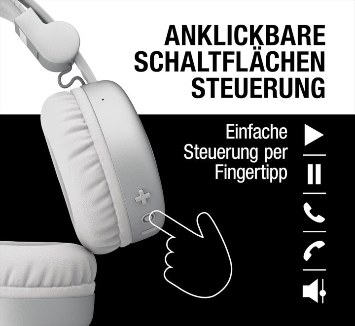 Fresh 'n Rebel Code Core, Bluetooth-Kopfhörer on-Ear, kabellos, 30 Stunden Spielzeit, mit Mikrofon u
