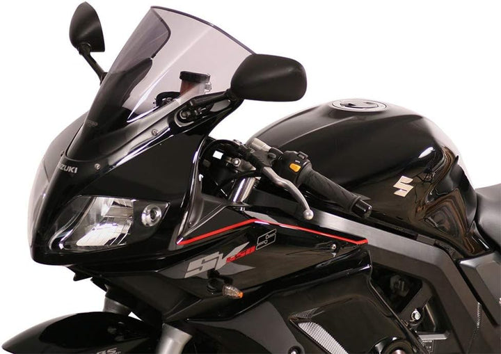 MRA Motorrad-Verkleidungsscheibe Racingscheibe R schwarz für Suzuki SV 650/1000 S 2003-2008, Schwarz