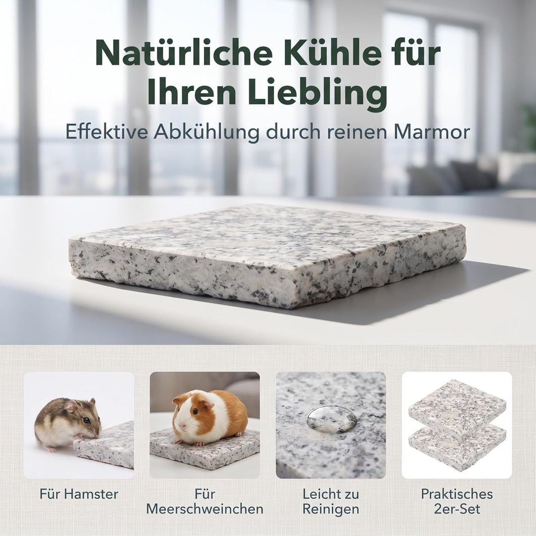 YARNOW Haustier Kühlmatte Aus Marmor 3.5 Zoll Für Hamster Kaninchen Und Kleine Tiere Sommer Kühlung
