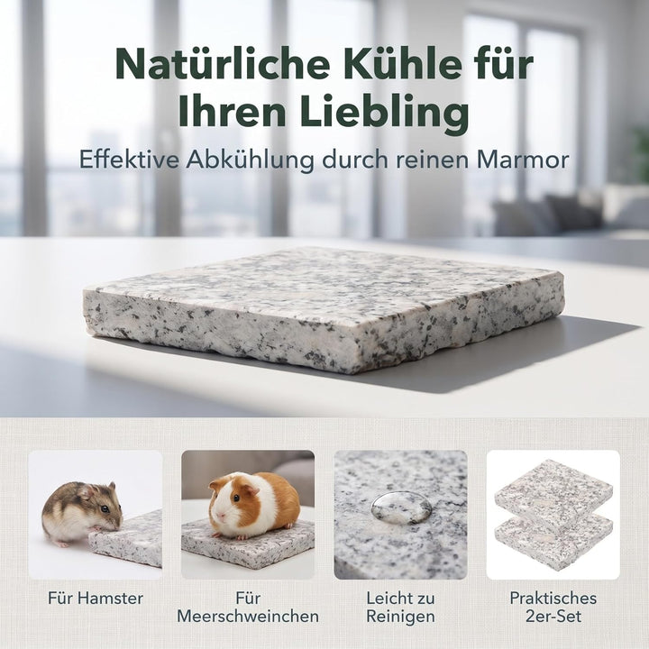 YARNOW Haustier Kühlmatte Aus Marmor 3.5 Zoll Für Hamster Kaninchen Und Kleine Tiere Sommer Kühlung