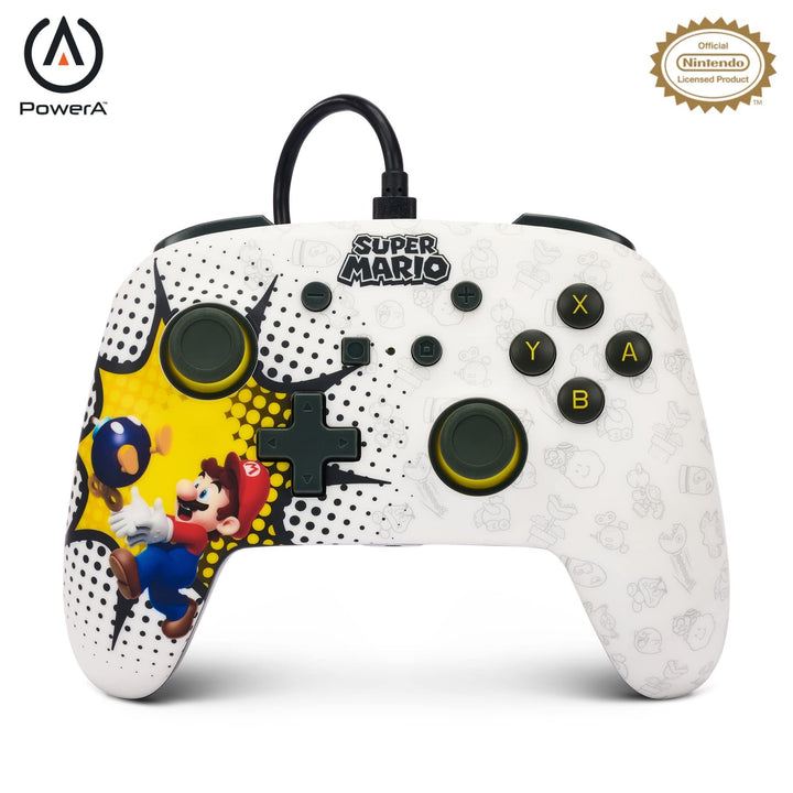 Verbesserter kabelgebundener PowerA-Controller für Nintendo Switch – Bob-omb Blast, Bob-omb Blast