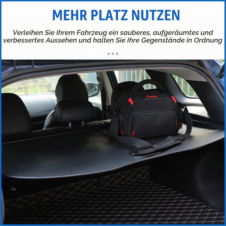 BONRYAN Frachtabdeckung für 2016-2021 Mercedes-Benz Class GLC Schwarz Ausziehbare Kofferraumabdeckun