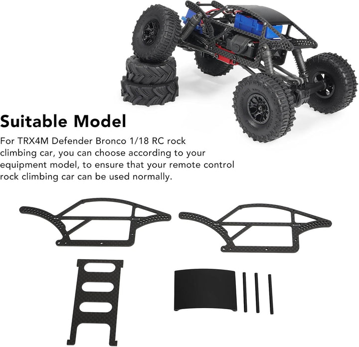1/18 Rahmen Aluminium -Legierungs -Chassis -Kit für den TRX4M -Verteidiger Bronco 1/18 RC Crawler mi