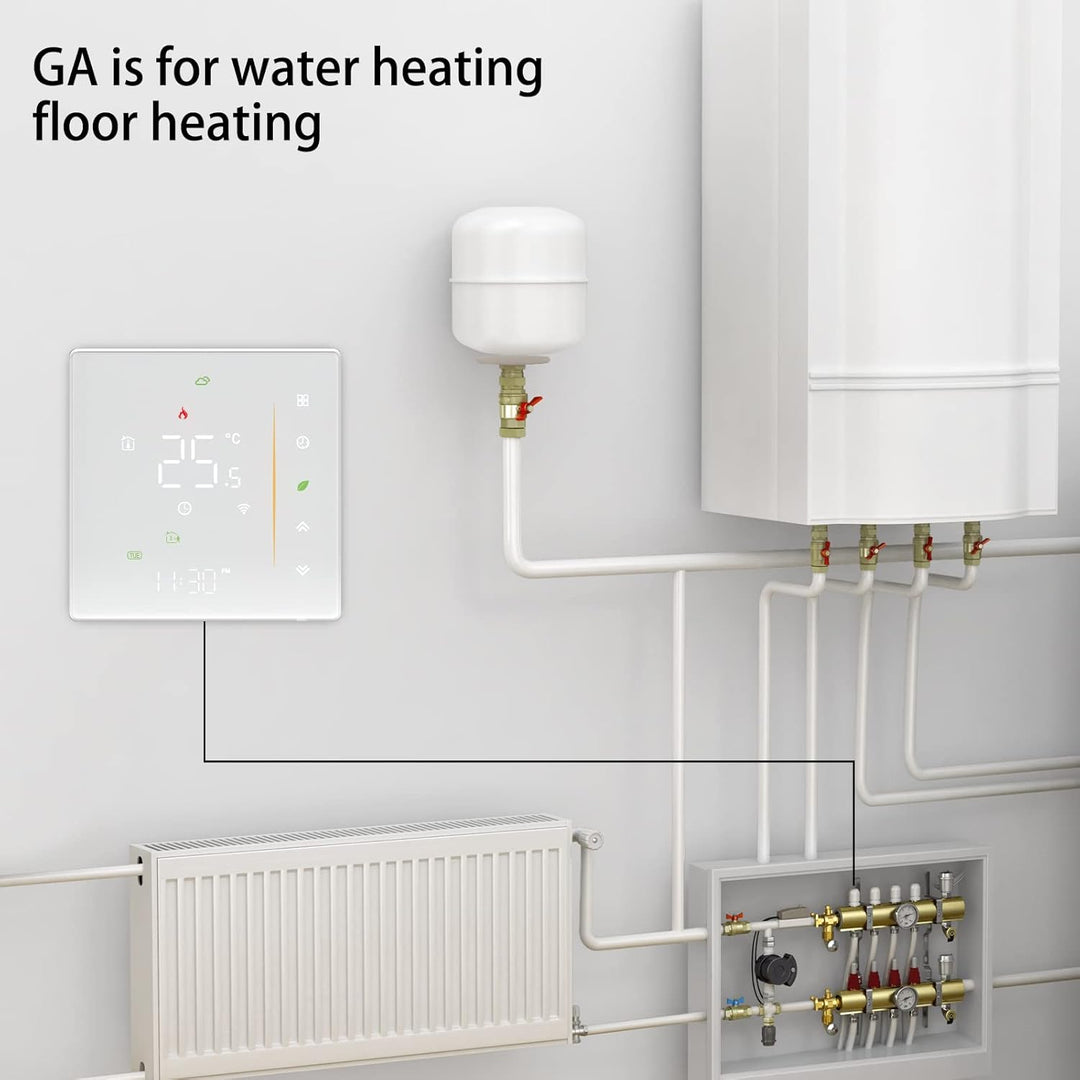 MOES WLAN Smart Thermostat, Warmwasser Thermostat Fussbodenheizung, Programmierbar Raumthermostat Fü