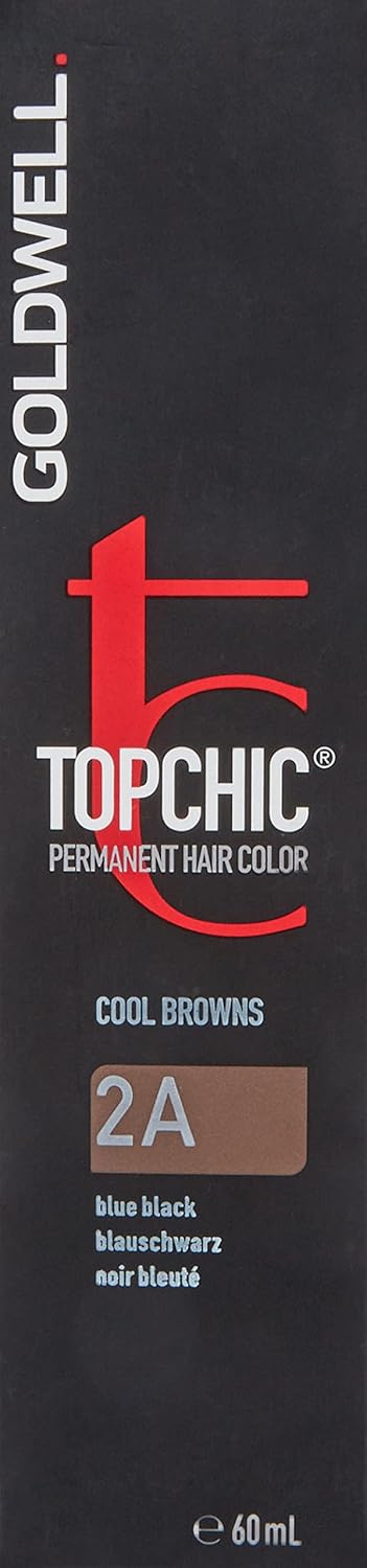 Goldwell Topchic Haarfarbe Blauschwarz 2A, 1er Pack (1 x 60 ml) Blauschwarz 2A 60 ml (1er Pack), Bla