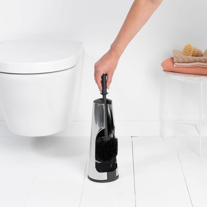 Brabantia Toilettenbürstengarnitur Classic - Brilliant Steel Brilliant Steel Toilettenbürste und Hal