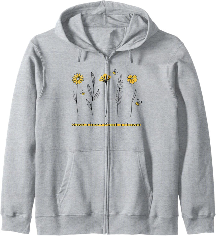 Save A Bee Plant A Flower Shirt Flowers Gardening Bee Lovers Kapuzenjacke