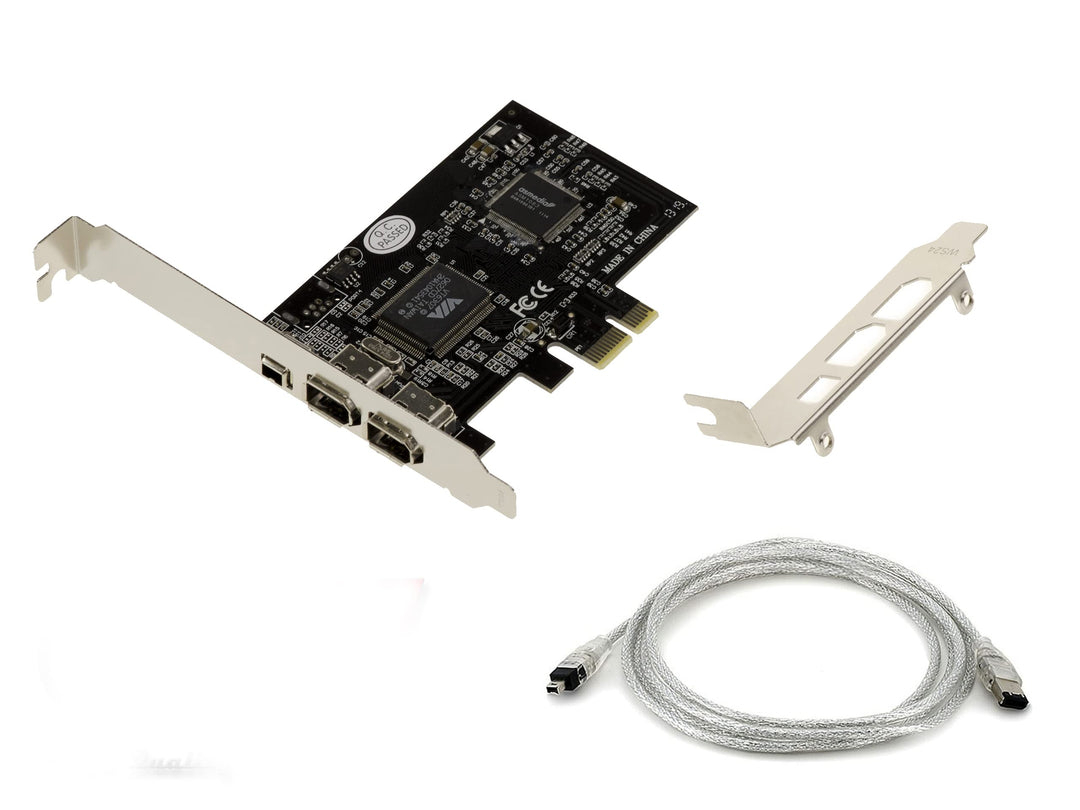 KALEA-INFORMATIQUE PCIe FireWire 400 IEEE1394a 3-Port-Controller-Karte mit VIA6308 Chipsatz und ASM1