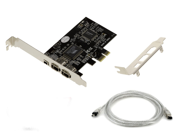 KALEA-INFORMATIQUE PCIe FireWire 400 IEEE1394a 3-Port-Controller-Karte mit VIA6308 Chipsatz und ASM1