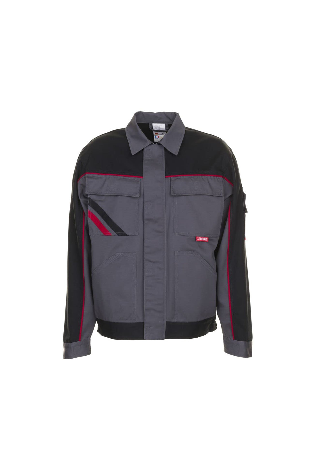 Planam 2312059 Highline Taillenjacke, Schiefer/Schwarz/Rot, Grösse 59
