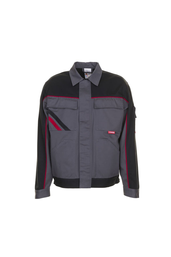 Planam 2312059 Highline Taillenjacke, Schiefer/Schwarz/Rot, Grösse 59