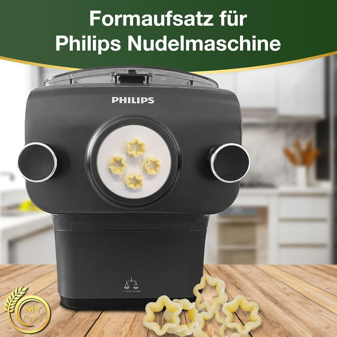 MY PASTA Zucca 1 Zubehör Für Pastamaker Pasta Disc Kompatibel Mit Philips Pasta Maker Avance Matrize