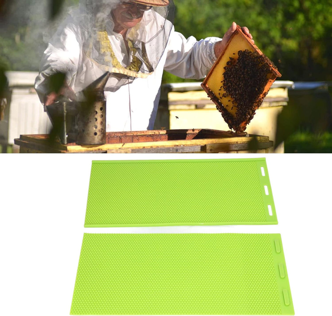 KIMISS Bienenwachsplattenform 2 Stück 5,4 Mm Silikon-Bienenwachsplattenform Bienenwachsgrundierungsp