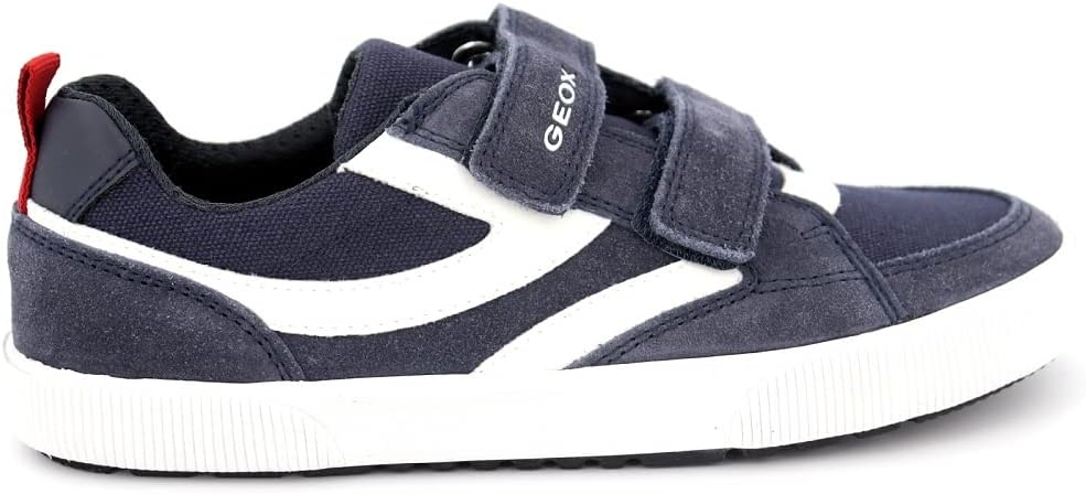 Geox Jungen J Alphabeet Boy Sneaker, Navy White
