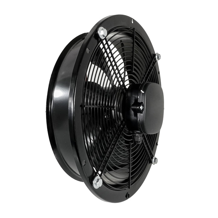 SYSTERM Wandventilator Axialventilator Lüfter mit Kugellagern, Stahl Industrieventilator für Dauerbe