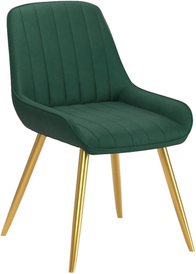 Lestarain 2 Stücke Esszimmerstuhl, Retro Küchenstuhl Wohnzimmerstuhl Sitzfläche Aus Samt Retrostuhl