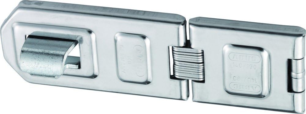 ABUS Diskus Überfalle 140/190 - Vorrichtung für Vorhängeschlösser - mit Doppelgelenk für aufschlagen