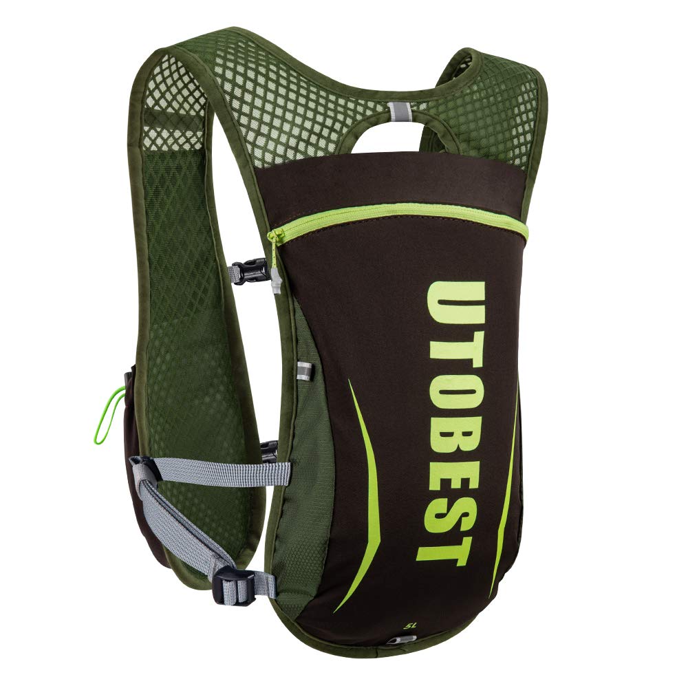 UTOBEST Trinkrucksack 5L Herren Damen Ultraleicht Laufrucksack für Laufen,Marathon,Jogging,Radfahren