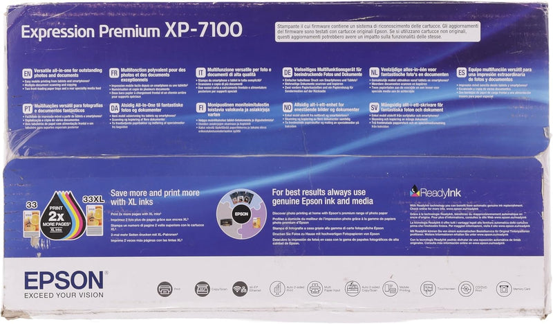 Epson Expression Premium XP-7100 A4 kabelloser Multifunktionstintenstrahldrucker XP-7100 Single Druc