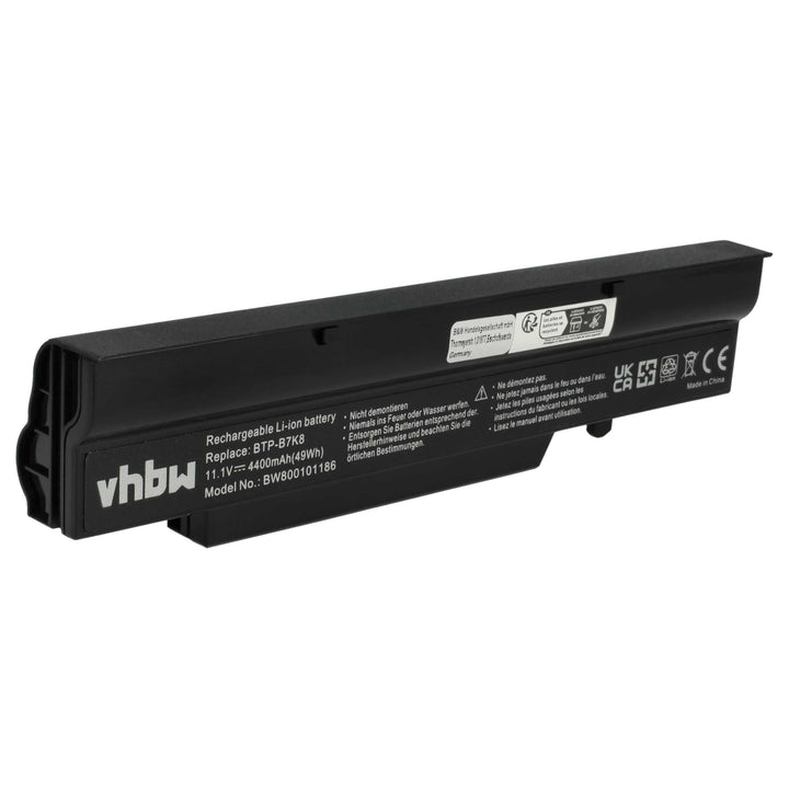 vhbw Akku kompatibel mit Fujitsu Amilo A1655, Li1718, Li1720, Li2727, Li2732, Li2735 Notebook (4400m